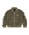 Amiri Bone-print Zip Jacket In Green