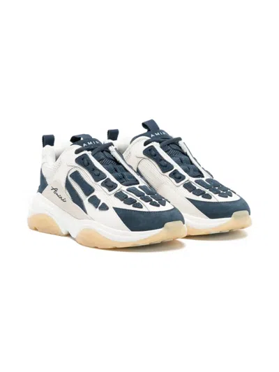 Amiri Kids' Bone Runner Sneakers In Blue