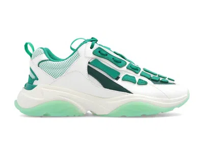Pre-owned Amiri Bone Runner (women's) Sneakers In Alabaster/green