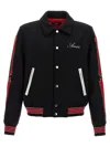 Amiri Ribbed Stripes Bomber Jacket In Black