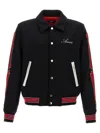 Amiri Ribbed Stripes Bomber Jacket In Black