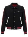 Amiri Ribbed Stripes Bomber Jacket In Black