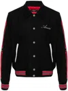 Amiri Ribbed Stripes Bomber Jacket In Black