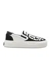 Amiri Kids Black Bones Sneakers In White