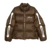 Amiri Bones Short Puffer Jacket In Brown