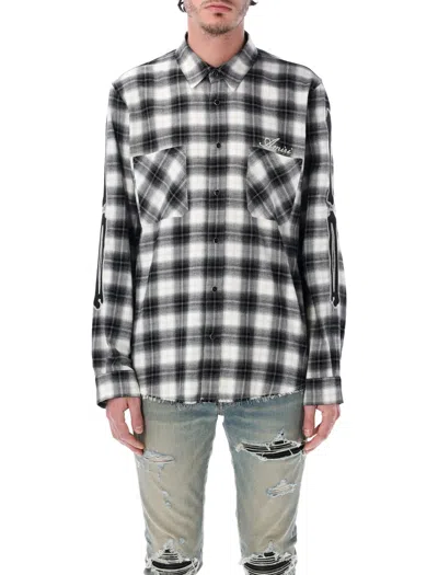 Amiri Bones Flannes Shirt In Multi