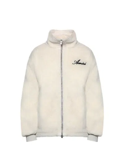 Amiri Bones Fleece Jacket Alabaster