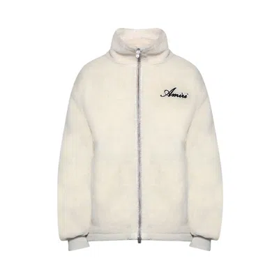 Pre-owned Amiri Bones Fleece Jacket 'alabaster' | White | Men's Size Xl