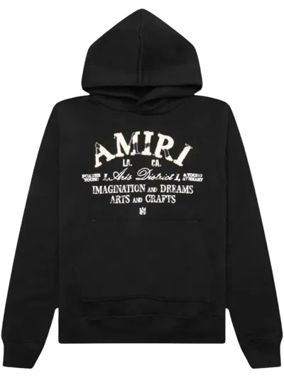 Amiri Bones Hoodie In Black