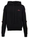 Amiri Black Cardigan With Bones Motif And Logo In Black