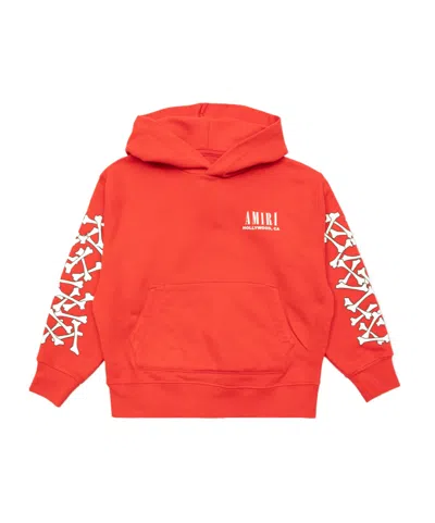 Amiri Bones Hoodie In Orange