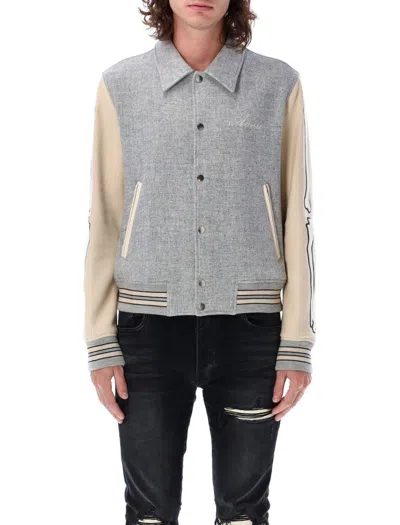 Amiri Bones Jacket In Gray