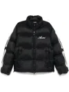 Amiri Bones Patch High Collar Puffer Jacket In Black