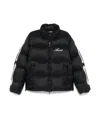 Amiri Mens Black Bones Logo-patch Shell-down Jacket In Black