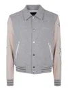 Amiri Bones Jacket In Gray