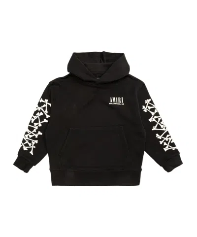 Amiri Bones-motif Cotton Sweatshirt In Black