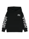 Amiri Kids Bones Printed Hooded Cotton Sweatshirt (6-12 Years) In Black