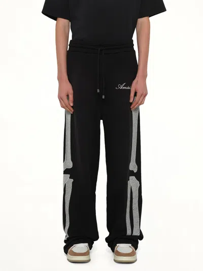 Amiri Bones Oversized Sweatpant In Black