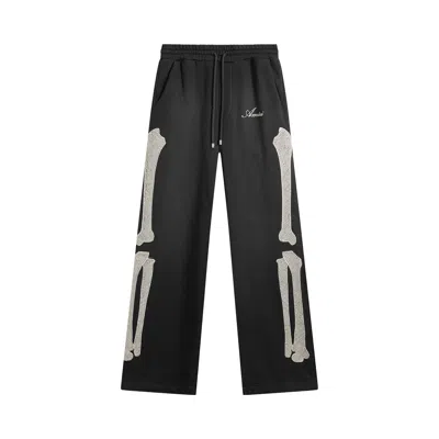 Pre-owned Amiri Bones Oversized Sweatpant 'black' | Men's Size Xxl