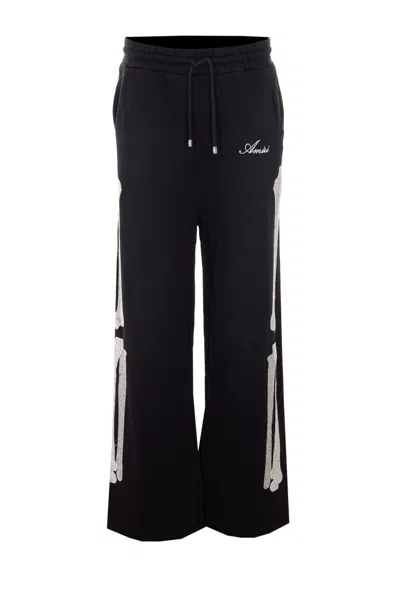 Amiri Bones Oversized Track Pants In Black