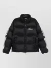 Amiri Bones Patch High Collar Puffer Jacket In Black