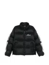 Amiri Bones Patch High Collar Puffer Jacket In Black