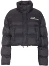 Amiri Down Jacket With High Neck And Pockets In Black