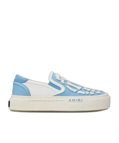 Amiri Bones Round-head Sneakers In White