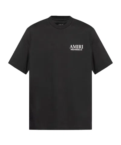 Amiri Tshirt Con Logo In Black