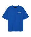 Amiri Bones Stacked Cotton T-shirt In Blue