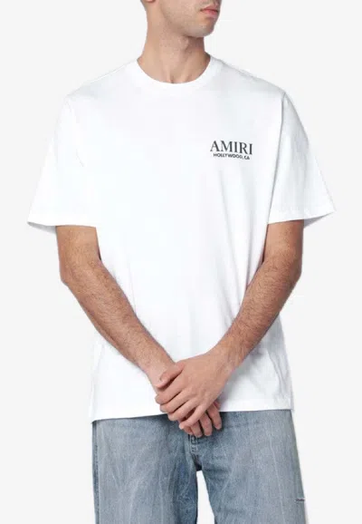 Amiri Bones Stacked Crewneck T-shirt In White