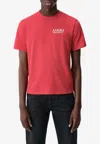 Amiri Bones Stacked Logo T-shirt In Red