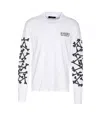 Amiri Stacked Bones Crewneck Sweater With Graphic Print In White