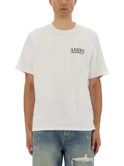 Amiri Bones Stacked Print T-shirt In White