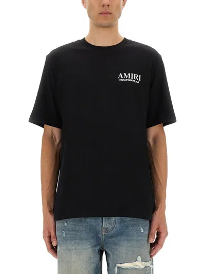 Amiri Bones Stacked Print T-shirt In Black