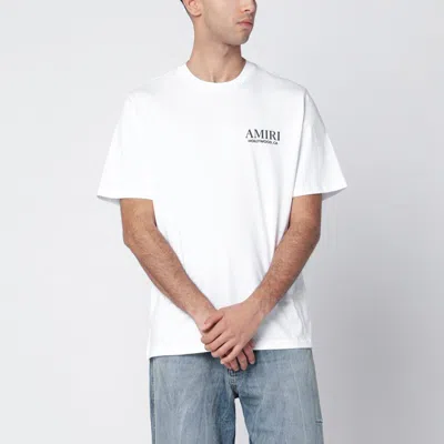 AMIRI AMIRI BONES STACKED WHITE T-SHIRT