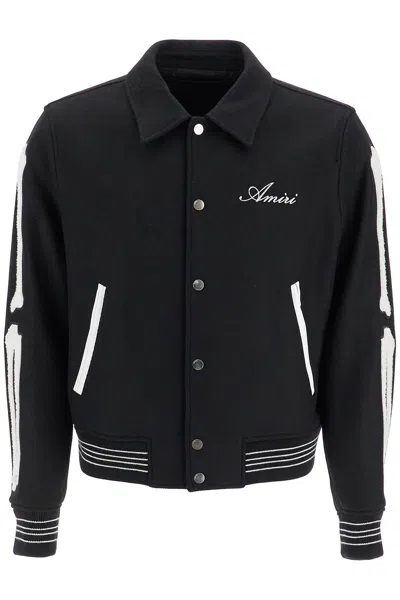 AMIRI AMIRI BONES VARSITY JACKET