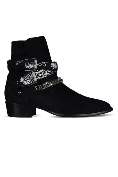 Amiri Boots Bandana Buckle In Black