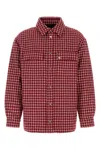 Amiri Red Embroidered Boucle Jacket