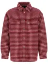 Amiri Red Embroidered Boucle Jacket In Rot
