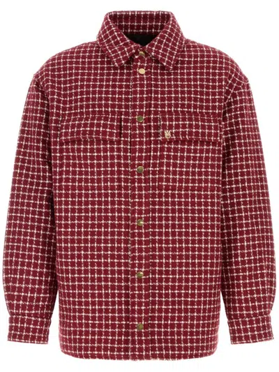 AMIRI BOUCLÉ SHIRT JACKET