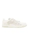 Amiri Boucle Skel Top Sneakers In White