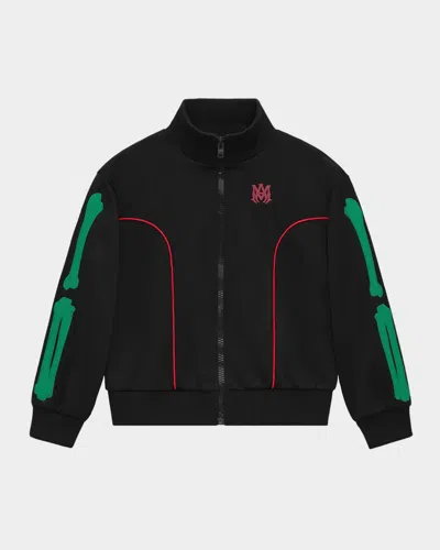Amiri Boy's Bones Embroidered Track Jacket