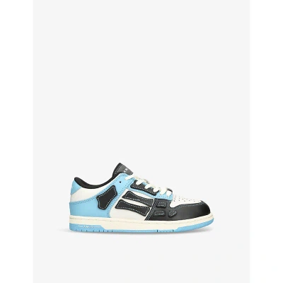 Amiri Boys Blue Other Kids Skeltop Leather Low-top Trainers