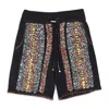 Amiri Braided Bandana Shorts In Black