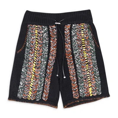 AMIRI AMIRI BRAIDED BANDANA BLACK SHORTS