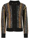 Amiri Braided Bandana Button Up In Black