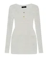 Amiri White Crochet Minidress In White