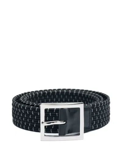 Amiri Braided Skater Belt In Black