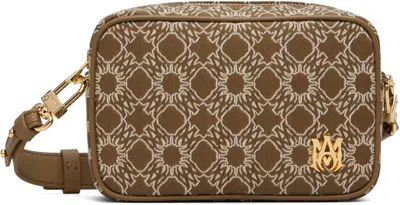 Amiri Brown & White Ma Quad Camera Bag